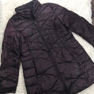 Jones New York Plum Purple Puffer Jacket